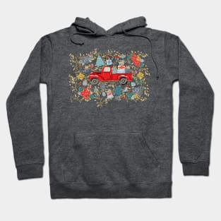 Red Truck Christmas Hoodie